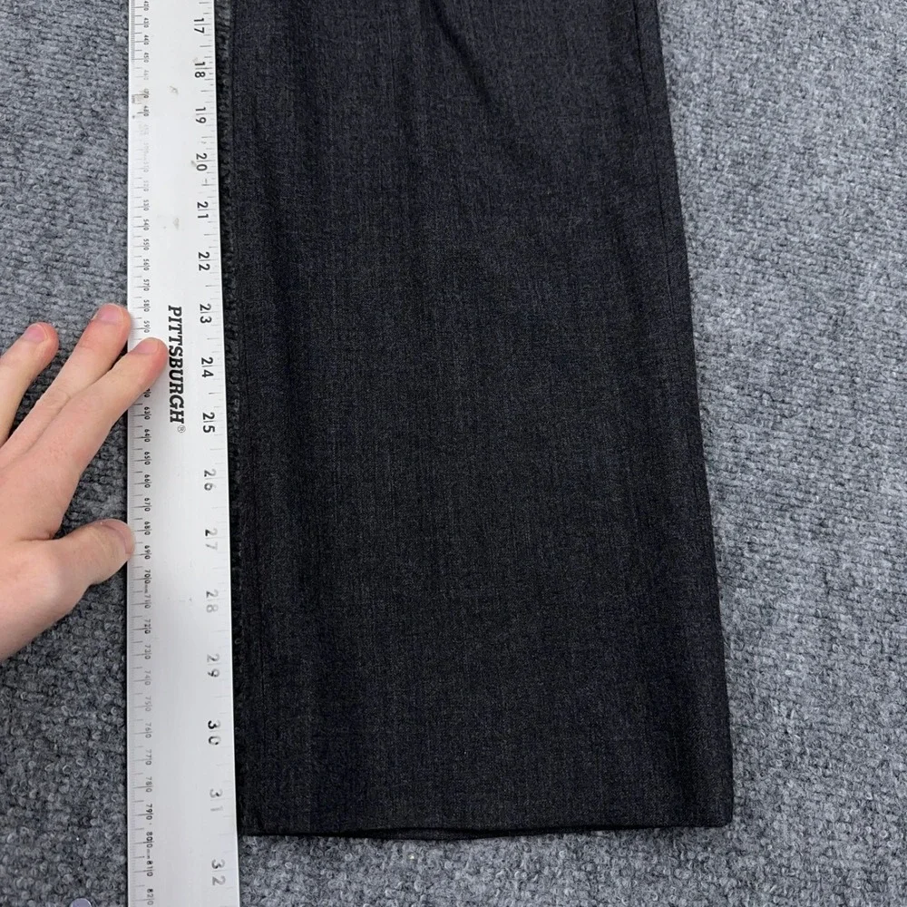 Banana Republic Dress Pants Mens 33x32 Grey Tailored Slim Fit Stretch Wool Blend